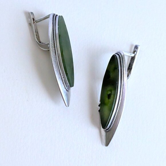 Gorgeous Antique Vintage LARGE Russian Russia Soviet USSR solid Silver 875 bezel - Picture 4 of 11